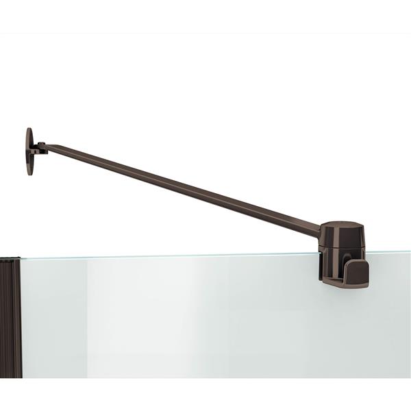 MAAX Reveal 56 to 59-in x 72-in Dark Bronze Shower Door