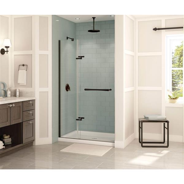 MAAX Reveal 44 to 47-in x 72-in Dark Bronze Shower Door