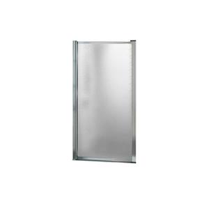 MAAX Pivolok 65-in x 21 to 23-in Framed Pivot Shower Door Raindrop Glass Chrome