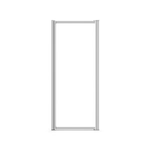 Porte de douche pivotante encadrée MAAX Pivolok 65 po x 21 à 23 po verre transparent chrome