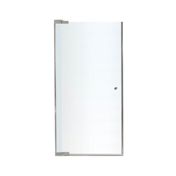 Nickel Mistelite 1 Panel Shower Door, 30 Inch Sliding Screen Door