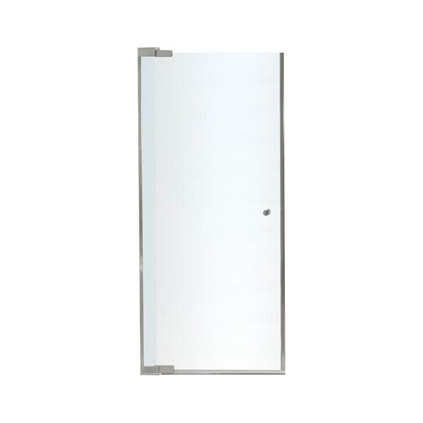 Maax Kleara 24 26 In X 69 In Nickel Mistelite 1 Panel Shower Door