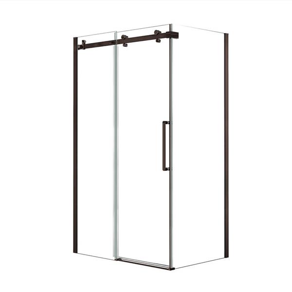 MAAX Halo 48-in x 36-in Dark Bronze Shower Enclosure