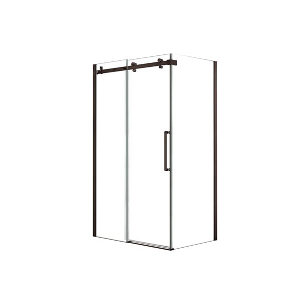 MAAX Halo 48-in x 34-in Dark Bronze Shower Enclosure