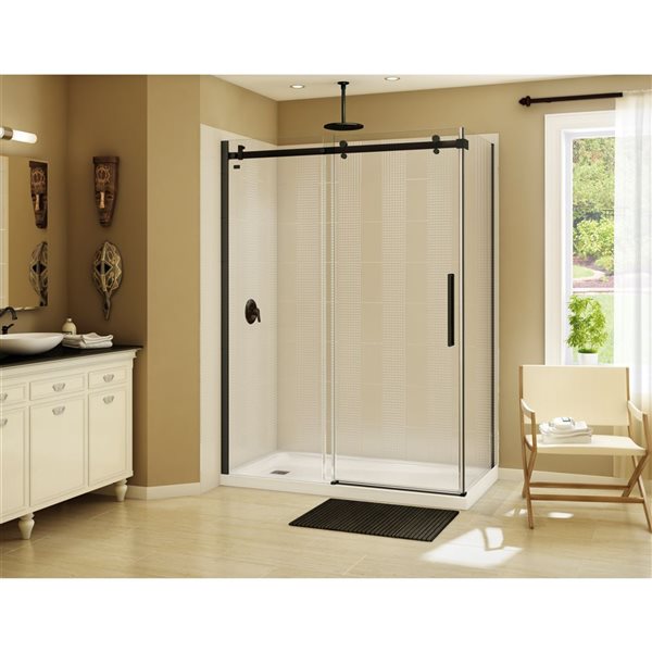 MAAX Halo 60-in x 34-in Dark Bronze Shower Enclosure