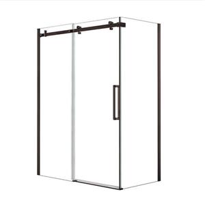 MAAX Halo 60-in x 32-in Dark Bronze Shower Enclosure