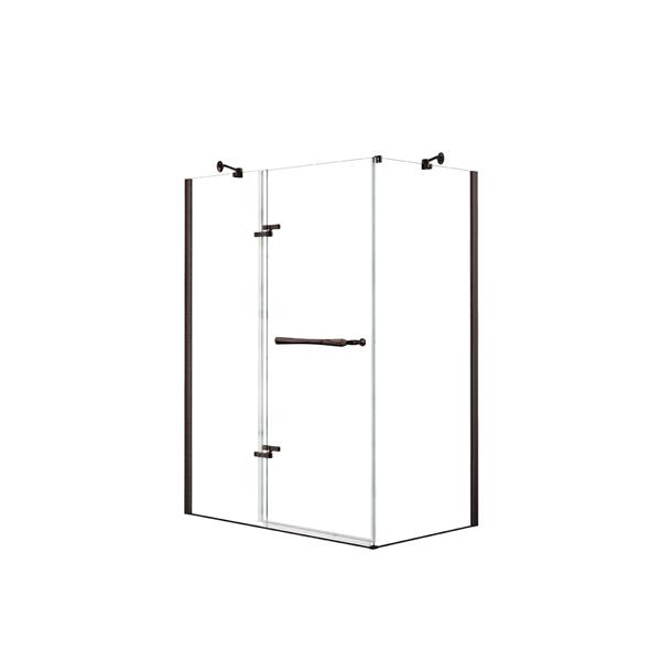 MAAX Reveal 60-in x 36-in Dark Bronze Shower Enclosure