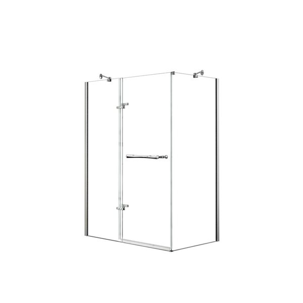 MAAX Reveal 60-in x 32-in Chrome Shower Enclosure