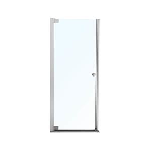 MAAX Madono 67-in x 25 to 27-in Frameless Pivot Shower Door Chrome Clear Glass