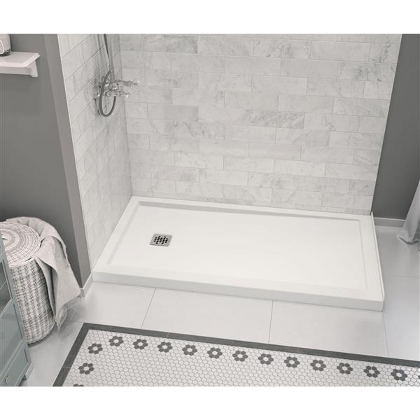 Avora Bath Low Step 60'' W 32'' D Rectangular Triple Shower Base