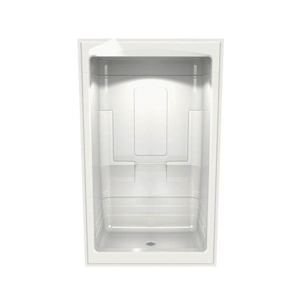 MAAX Tempo Shower - 34-in x 51-in - Centre Drain - No Seat - 1 PC