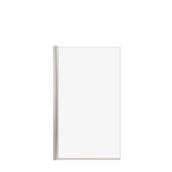 MAAX Axial 34-in x 58-in Brushed Nickel Tub Door