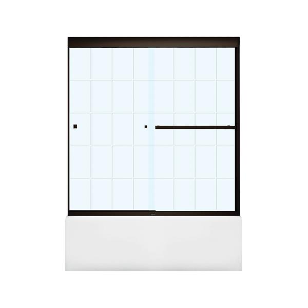 MAAX Aura 59in x 57in Bronze Tub Door RONA