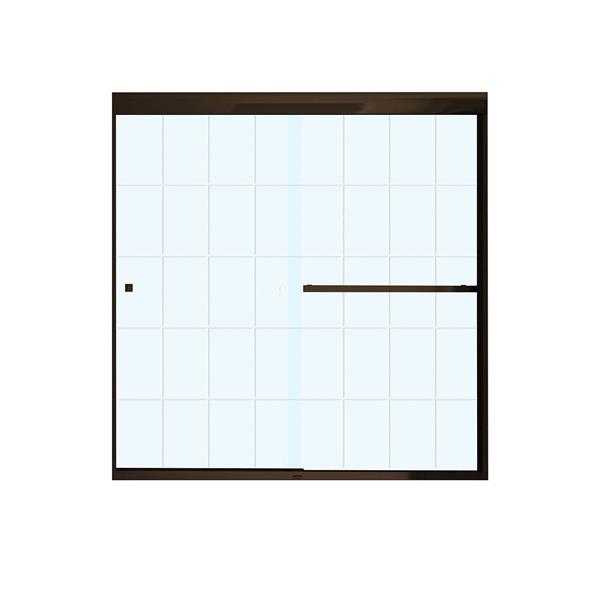 MAAX Aura 59in x 57in Bronze Tub Door RONA