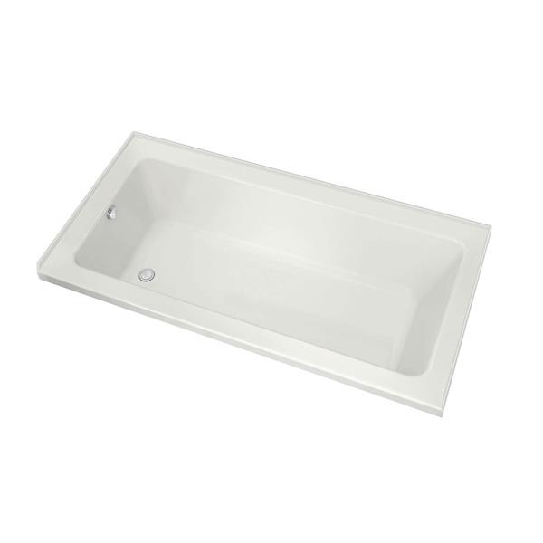 MAAX Skybox 36-in x 66.25-in White Acrylic Rectangular Left Drain Bathtub