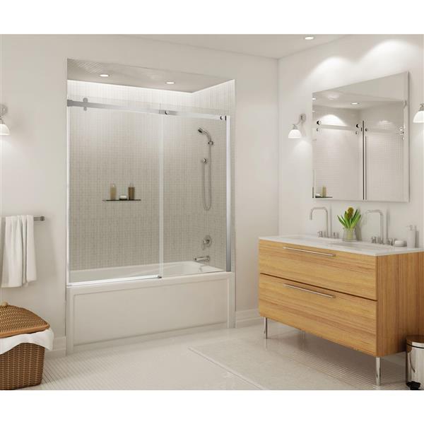 MAAX New Town 32-in x 59.75-in White Bathtub with Right Drain