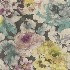 Walls Republic 57 sq ft Teal/Black Colour Abstract Watercolour Splatters Wallpaper