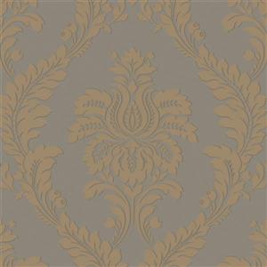 Walls Republic Off-White Damask Classic Glittered Wallpaper