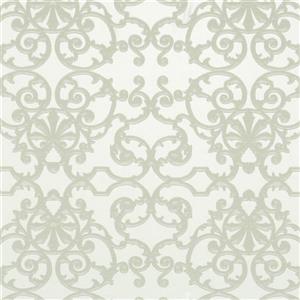 Walls Republic Metallic Floral Non-Woven Ornate Pattern Unpasted Wallpaper