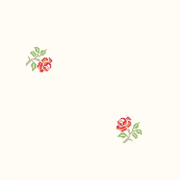 Walls Republic White/Orange Floral Non-Woven Paste The Wall Early Pattern Wallpaper