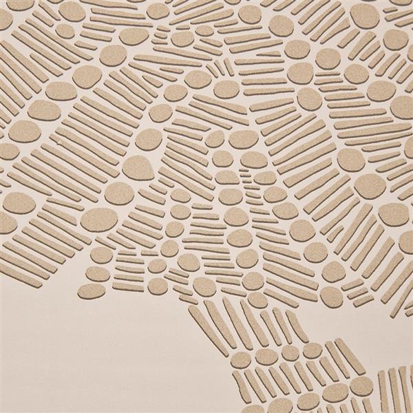 Walls Republic Web Pattern Patch 57 sq ft Light Chrome/Beige Unpasted Wallpaper