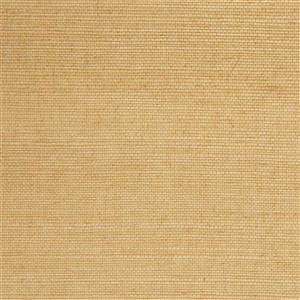 Walls Republic Yellow/Beige Grasscloth Non Woven Paste The Paper Fine Weave Wallpaper