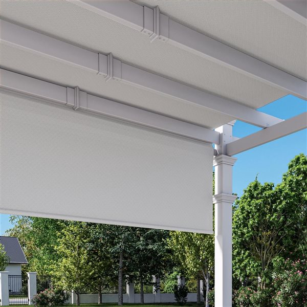 Vita White PVC Monterey Pergola