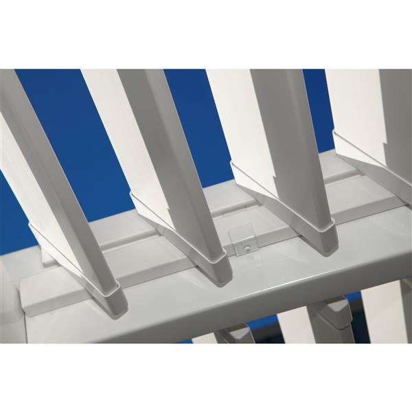 Vita White PVC Avalon Louvered Pergola