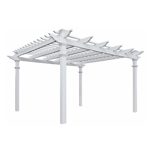 Vita White PVC Regency Pergola