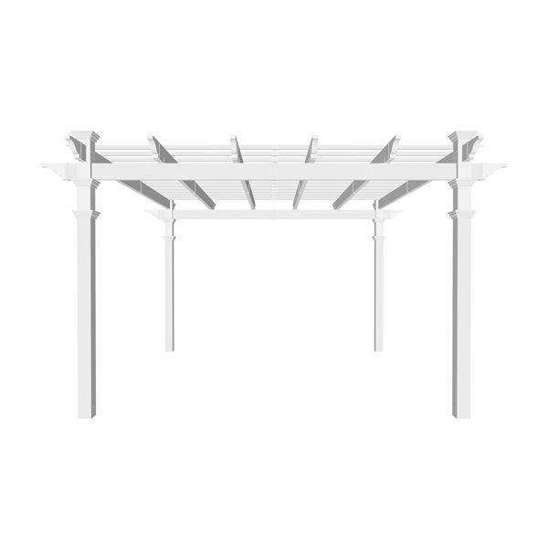 Vita White PVC Regency Pergola