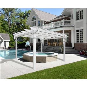 Vita White PVC Regency Pergola