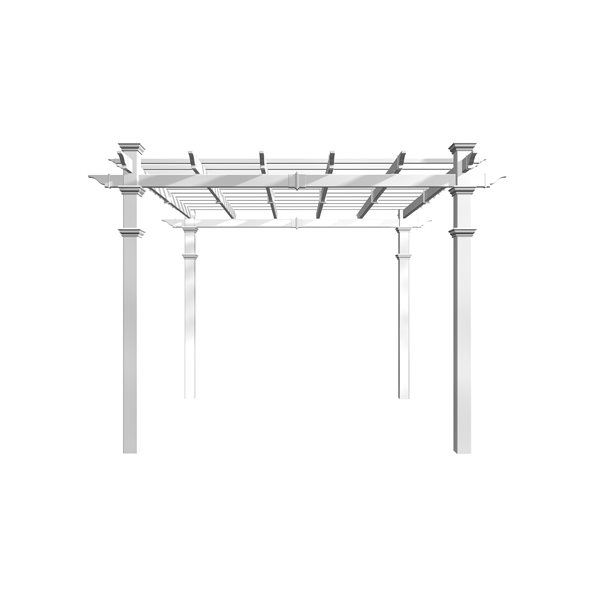 Vita White PVC Venetian Pergola