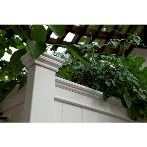 Vita Urbanscape 53-in x 36-in x 24-in White Planter