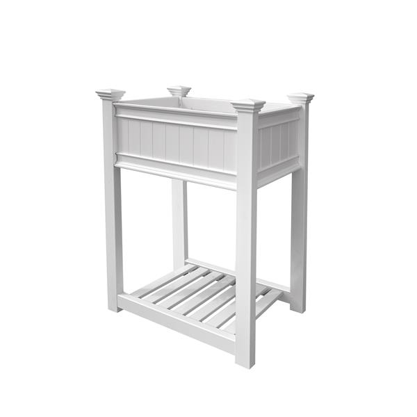 Vita Urbanscape 53-in x 36-in x 24-in White Planter