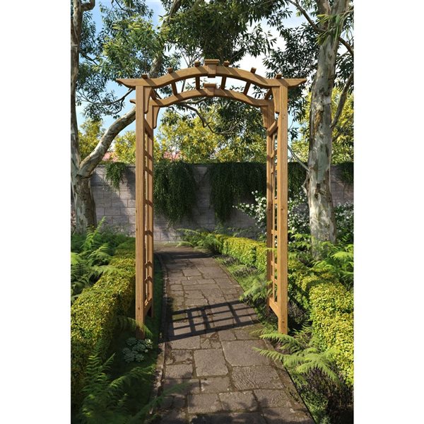 Vita Brown Cedar Westwood Arbor