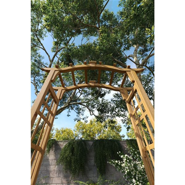 Vita Brown Cedar Westwood Arbor