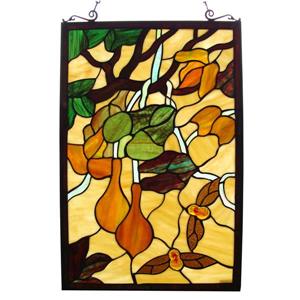 Fine Art Lighting Ltd. Butterfly Tiffany Style Window Panel
