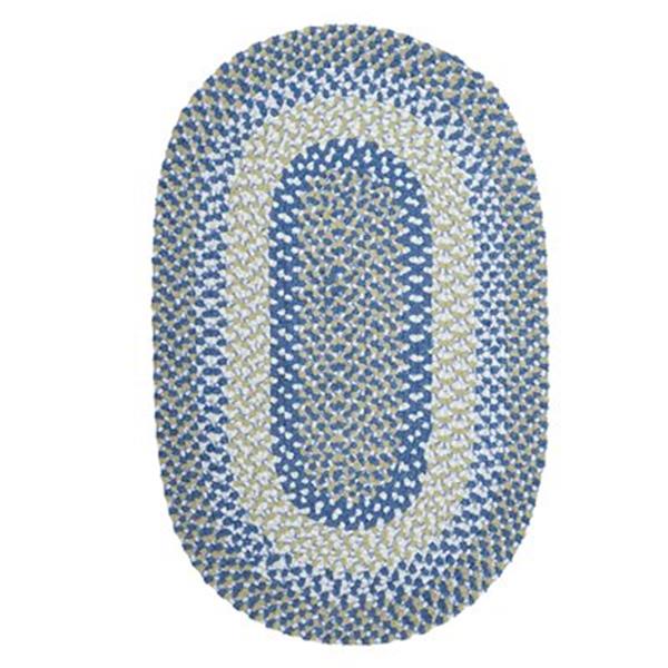 Colonial Mills Blokburst 6-ft x 6-ft Blueberry Pie Oval Area Rug