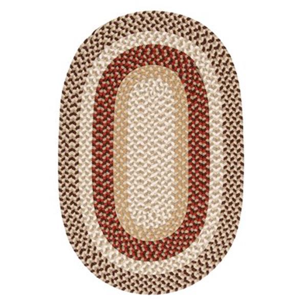 Colonial Mills Burmingham 8-ft x 11-ft Oval Brick Brown Area Rug
