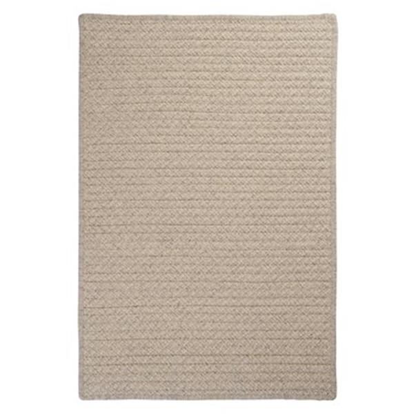 Colonial Mills Natural Wool Houndstooth 4-ft Square Cream Area Rug