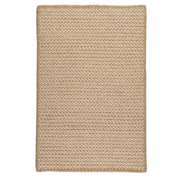 Colonial Mills Natural Wool Houndstooth 4-ft Square Tea Area Rug