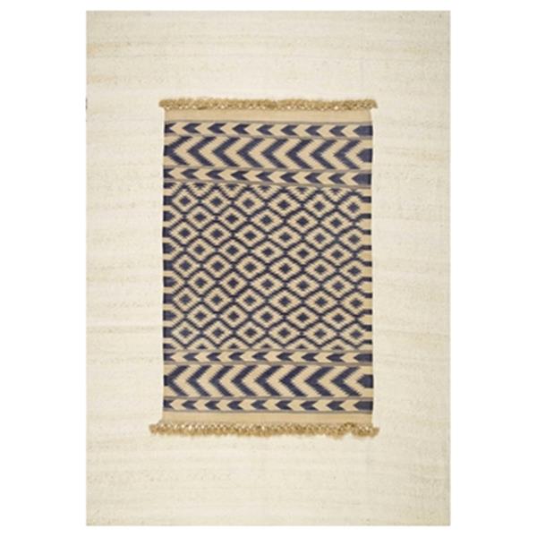 nuLOOM Hand Knotted Wallace 6-ft x 9-ft Blue Area Rug