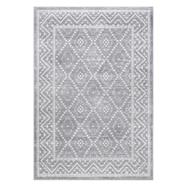 nuLOOM Vintage Trellis Lynell 5-ft x 8-ft Dark Grey Area Rug
