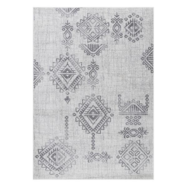 nuLOOM Vintage Diamonds Caudle 5-ft x 8-ft Grey Area Rug