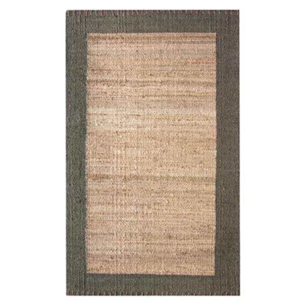 nuLOOM Cameron Jute Natural 5-ft x 8-ft Off-White Area Rug