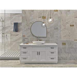 Cowry 66-in - Pearl White - Bathroom Vanity Cabinet