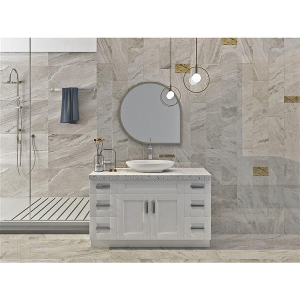 Cowry White 54 In X 21 31 50, 21 Bathroom Vanity With Sink
