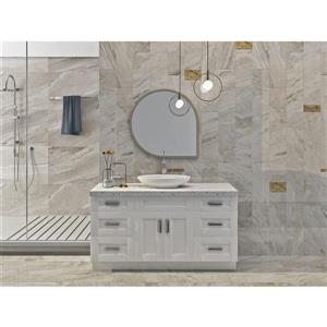 Cowry 60-in Bathroom Vanity Cabinet in Pearl White