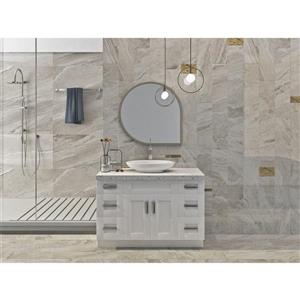 Cowry 48-in White Bathroom Vanity Cabinet