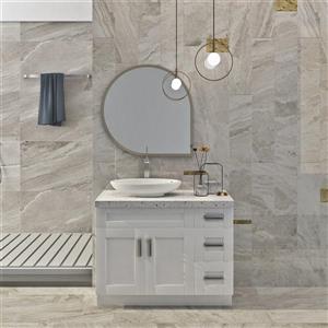 Cowry 42-in Pearl White - Bathroom Vanity Cabinet